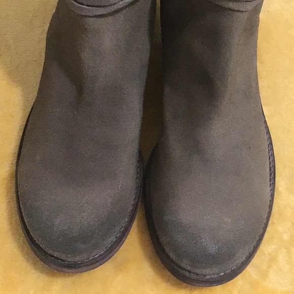 EUC FREE PEOPLE Wrap Around Tie Style Suede Boots 7.5” Shaft Height - Picture 2 of 11